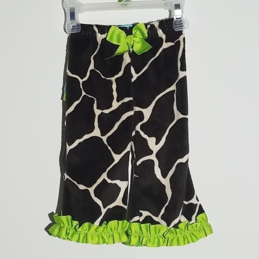 Mud Pie Giraffe Zoo Animal Safari Ruffle Butt Pants Costume 0-6m